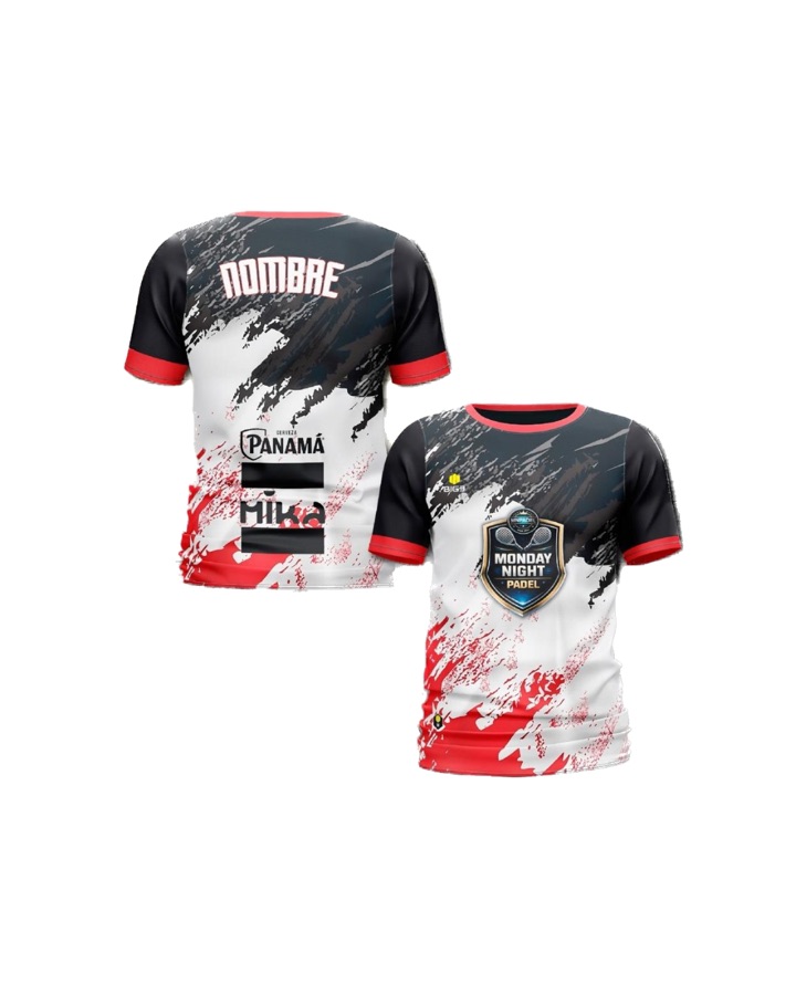 Camiseta sublimada BIG3 SPORT para pádel, Monday Night Padel